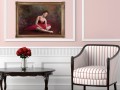 Wall portrait in home. Studio in Plano, Texas, Isabelle Guillen